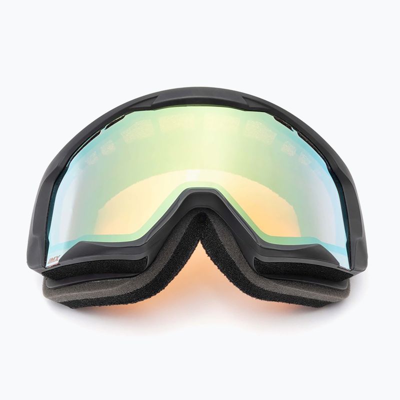 Skibrille IMX Snow black matt/black/gold iridium/ brown 6