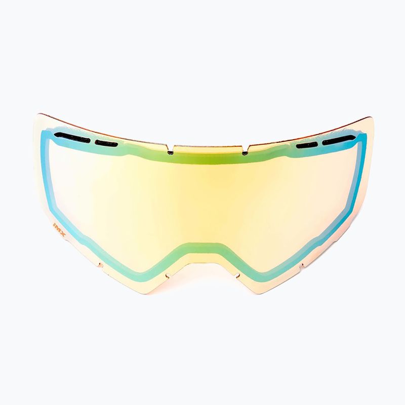 Skibrille IMX Snow black matt/black/gold iridium/ brown 12