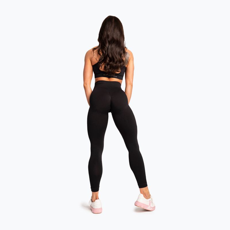 Damen-Leggings Gym Glamour Basic Scrunch schwarz 3