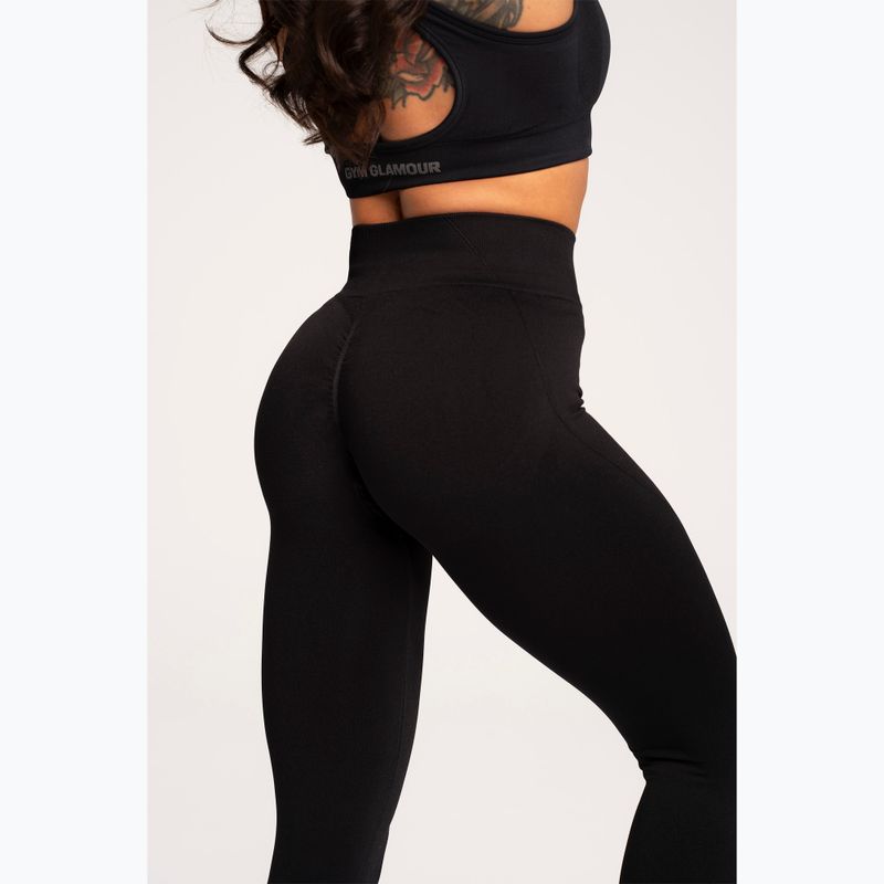 Damen-Leggings Gym Glamour Basic Scrunch schwarz 6