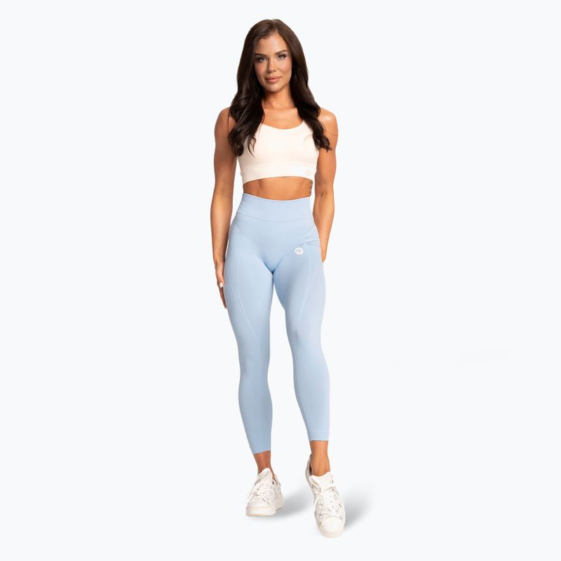 Damen-Leggings Gym Glamour Basic Scrunch blau 2