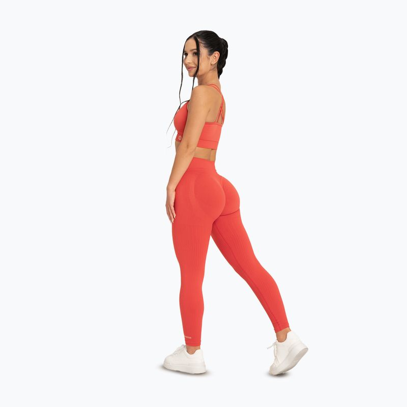 Damen-Leggings Gym Glamour Push Up 2.0 magische Melone 4