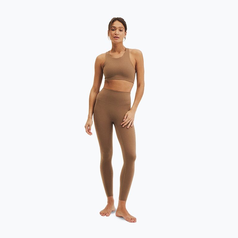Damen-Yoga-Leggings JoyInMe Oneness Yoga 7/8 carmel coffee 2