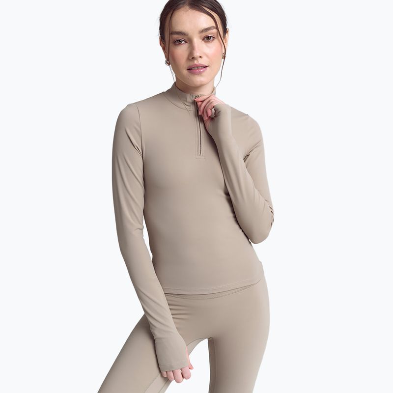 Damen Langarmshirt JOYINME Motion LS 1/4 Zip Salbei