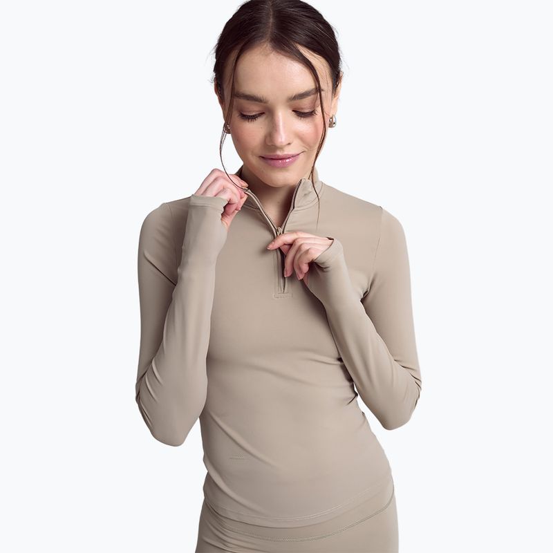 Longsleeve damski JOYINME Motion LS 1/4 Zip sage 3