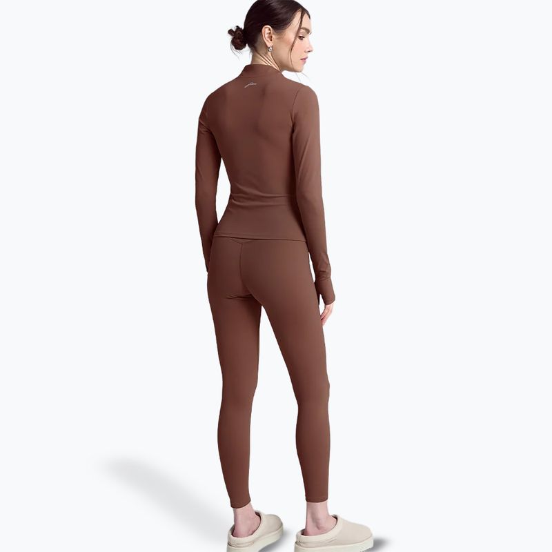 Longsleeve damski JOYINME Motion LS 1/4 Zip chestnut 3