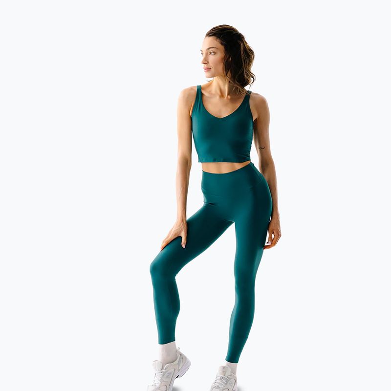 Damen-Yoga-Leggings JoyInMe Oneness Ease 7/8 black green 2