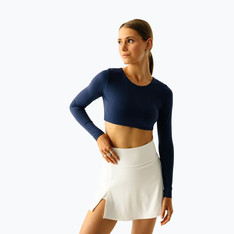 Damentop für Yoga JoyInMe Core Crop Top dark navy