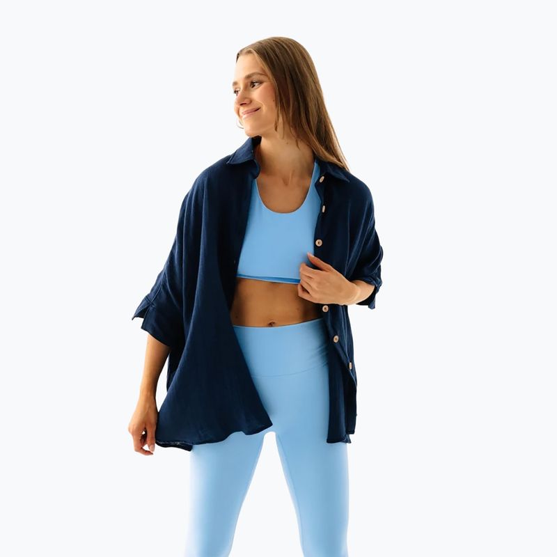 Damen-Yoga-Leggings JoyInMe Oneness Yoga 7/8 blue chia 4