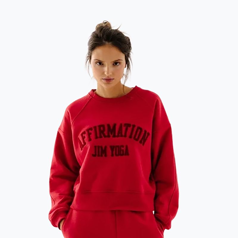 Fleecejacke für Damen JoyInMe Classic Pullover berry crash