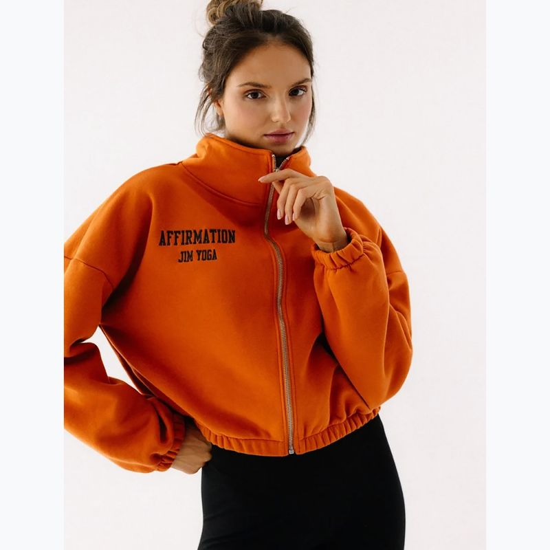 Fleecejacke für Damen JoyInMe Zip Flow Sweatshirt pumpkin spice 4