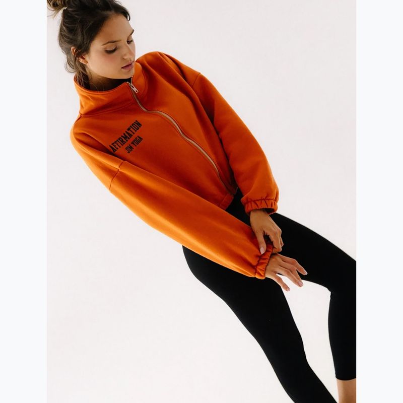Fleecejacke für Damen JoyInMe Zip Flow Sweatshirt pumpkin spice 6