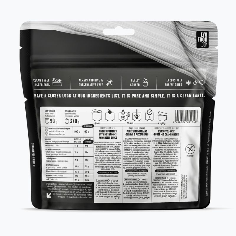 Gefriergetrocknete Lebensmittel LYOFOOD Mash & Cheese 370 g 2
