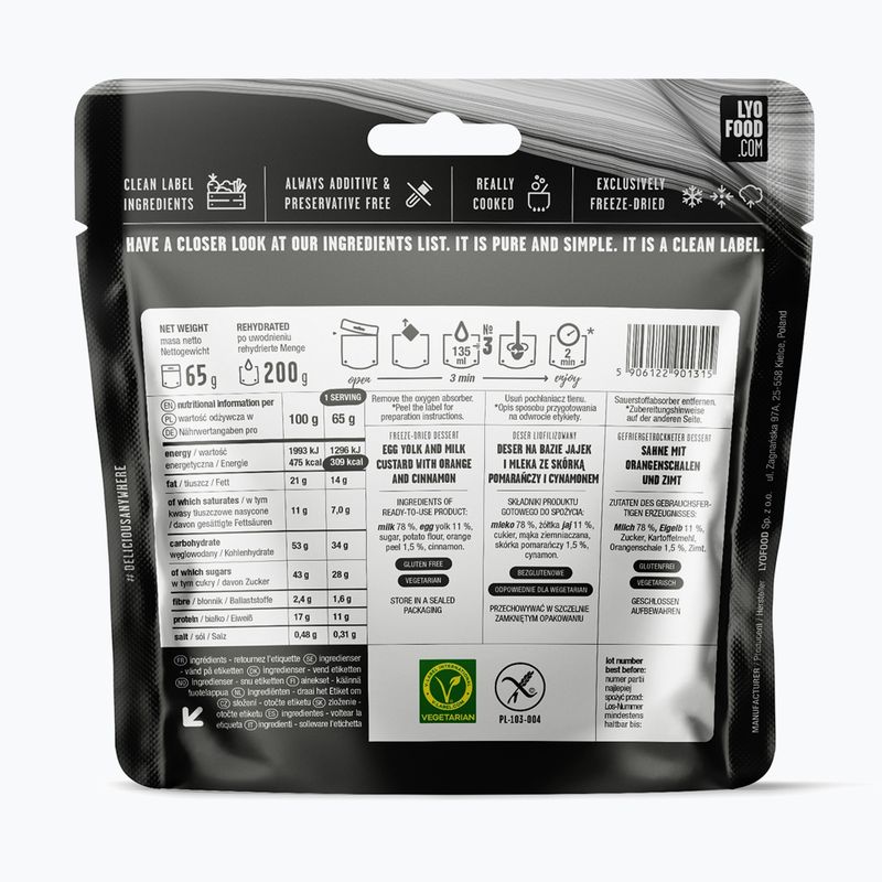 Gefriergetrocknete Lebensmittel LYOFOOD Katalanische Creme 200 g 2