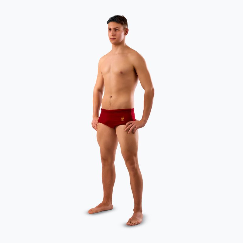 Schwimm-Boxershorts Herren SWEEP Classic Rubin Burgunderrot 2