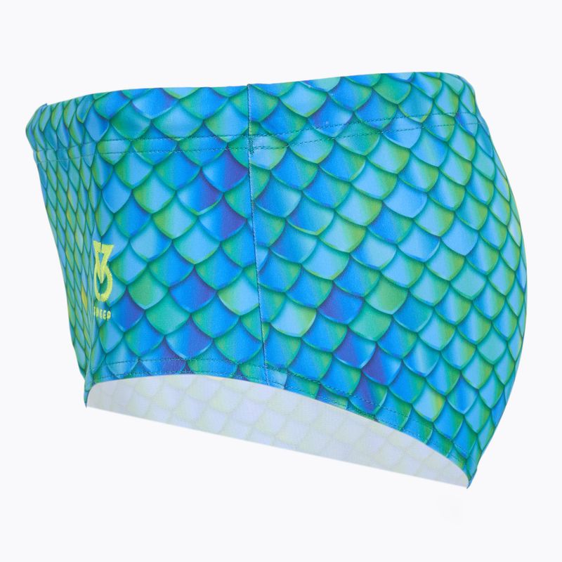 Schwimm-Boxershorts Herren SWEEP Aqua Hippos Blau/Gelb/Grün 2