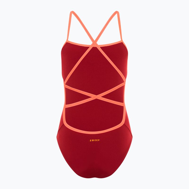 Badeanzug Damen SWEEP Classic Rubin Burgunderrot 2
