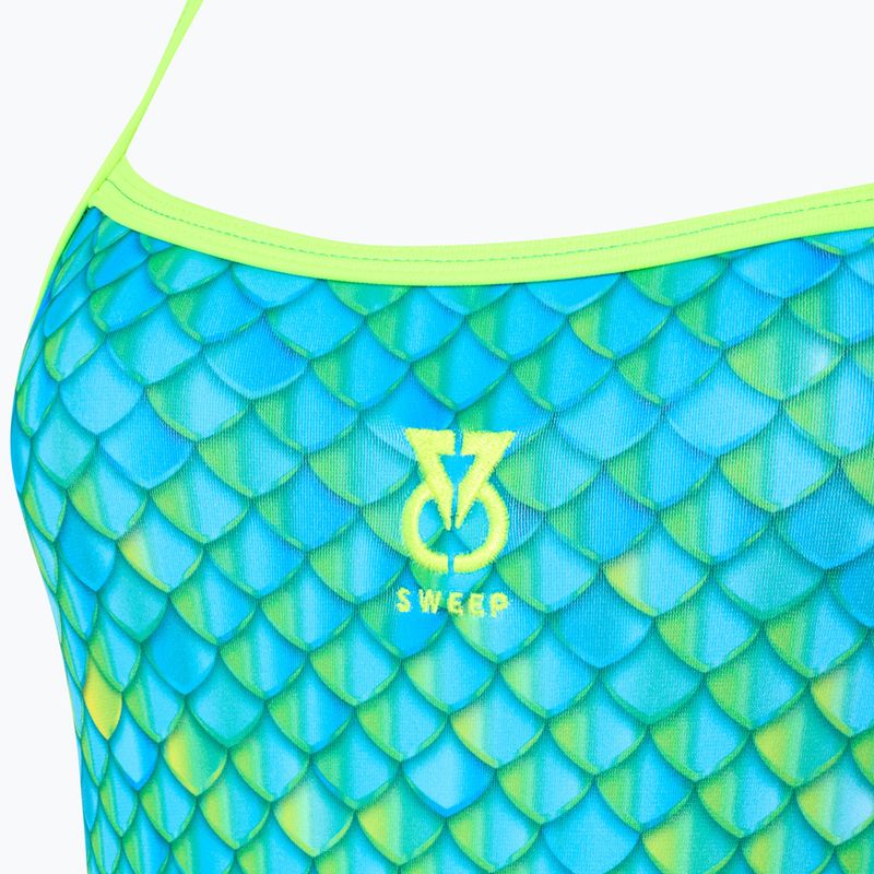 Badeanzug Damen SWEEP Aqua Hippos Blau/Gelb/Grün 3
