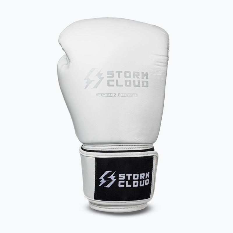 Boxhandschuhe StormCloud Muay Thai Blizzard 2.0 white/silver 2