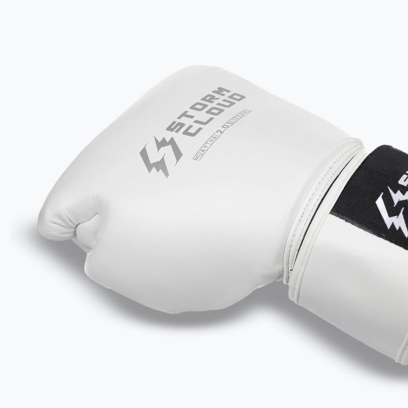 Boxhandschuhe StormCloud Muay Thai Blizzard 2.0 white/silver 6