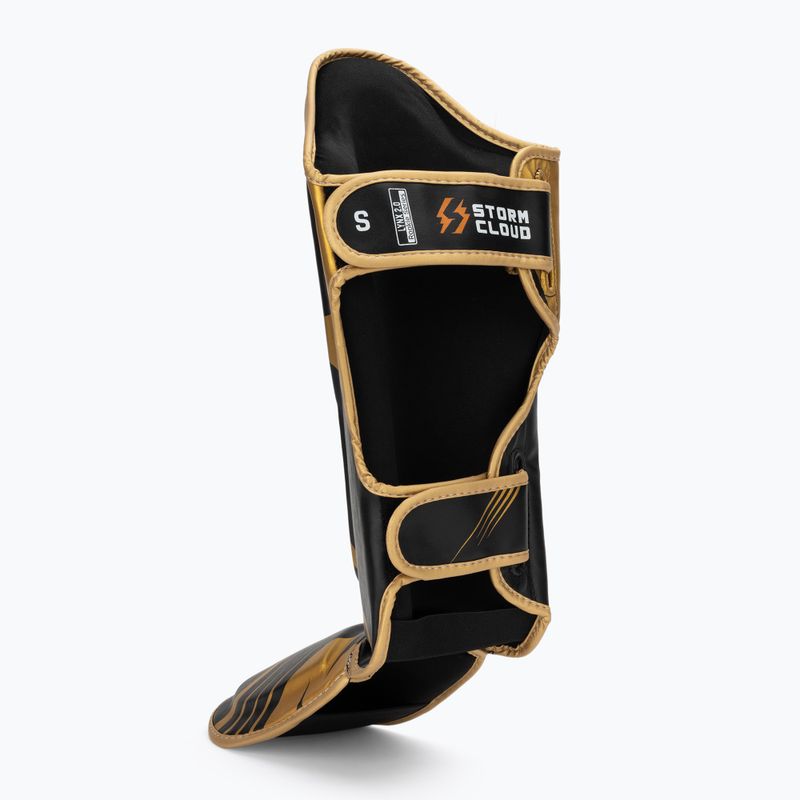 Schienbeinprotektoren StormCloud Lynx 2.0 black/gold 3