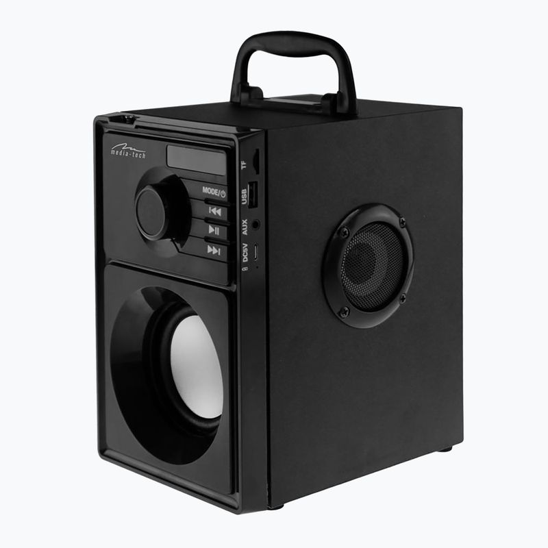 Media-Tech Boombox Silber mobiler Lautsprecher schwarz/silber 2