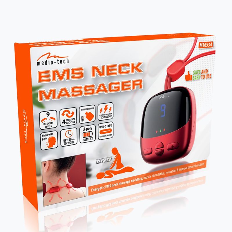 Massagegerät Media-Tech EMS Neck Rot 5