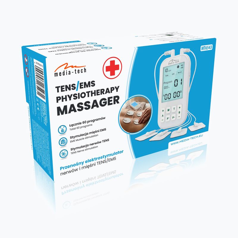 Massagegerät Media-Tech Tens/Ems Physiotherapy white 10