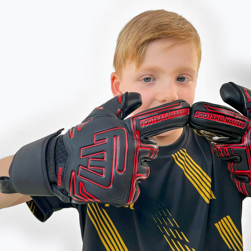 Football Masters Symbio NC rote Torwarthandschuhe für Kinder