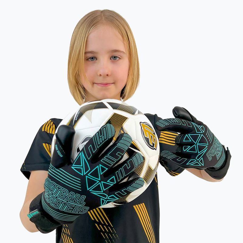 Football Masters Fenix ocean Kinder-Torwarthandschuhe 4