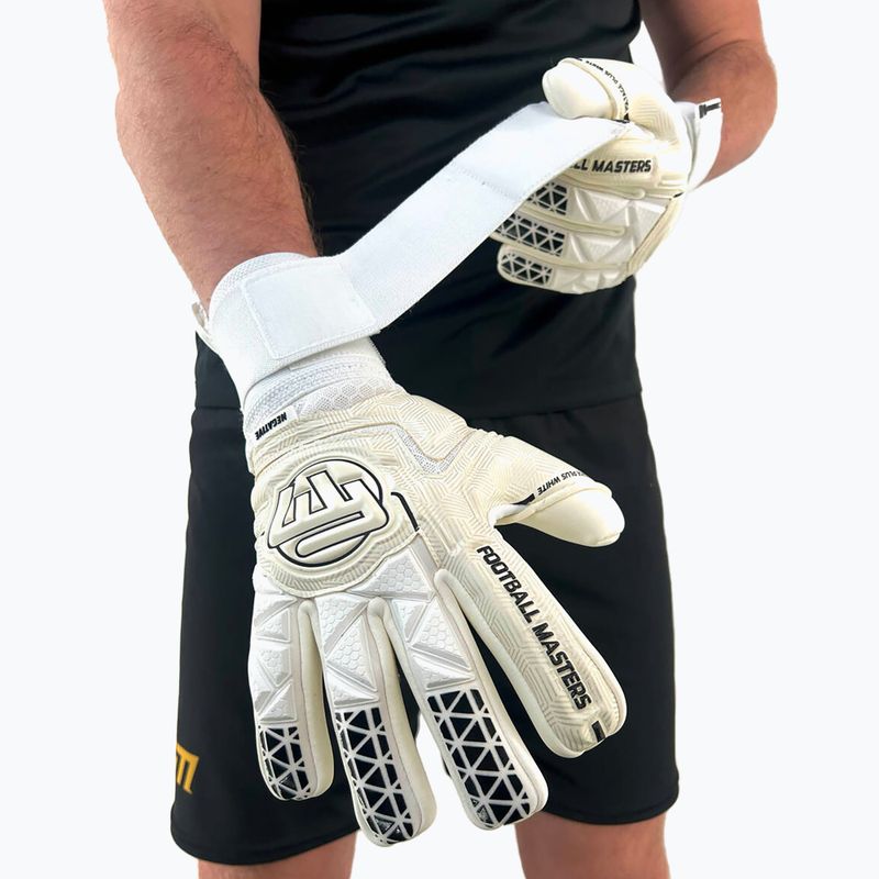 Football Masters Voltage Plus NC weiße Torwarthandschuhe 4