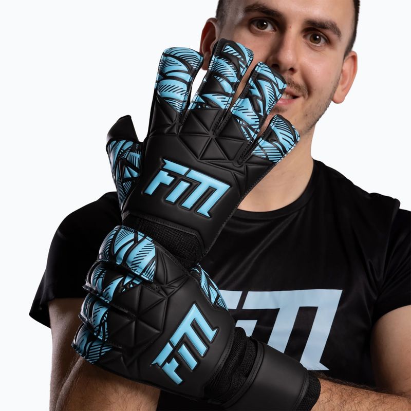 Torwarthandschuhe Football Masters Invictus X Training schwarz/blau 5