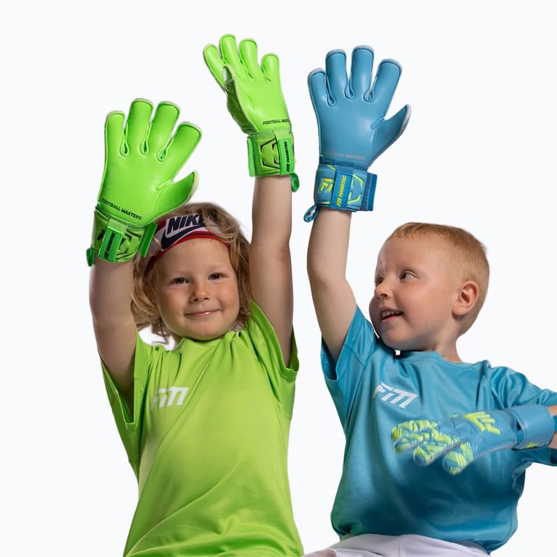 Kinder-Torwarthandschuhe Football Masters Invictus X Jr lime 8