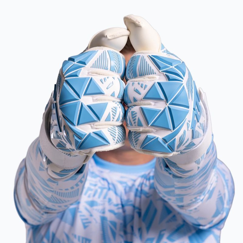 Torwarthandschuhe Football Masters Invictus X PRO white/blue 10