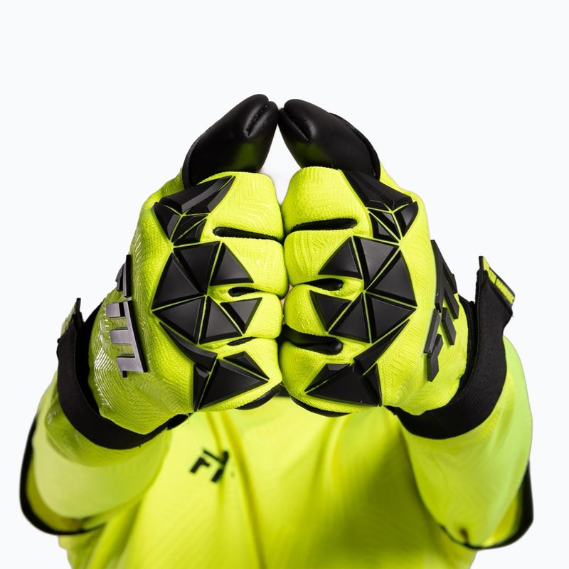 Torwarthandschuhe Football Masters Varis X PRO yellow fluo 9