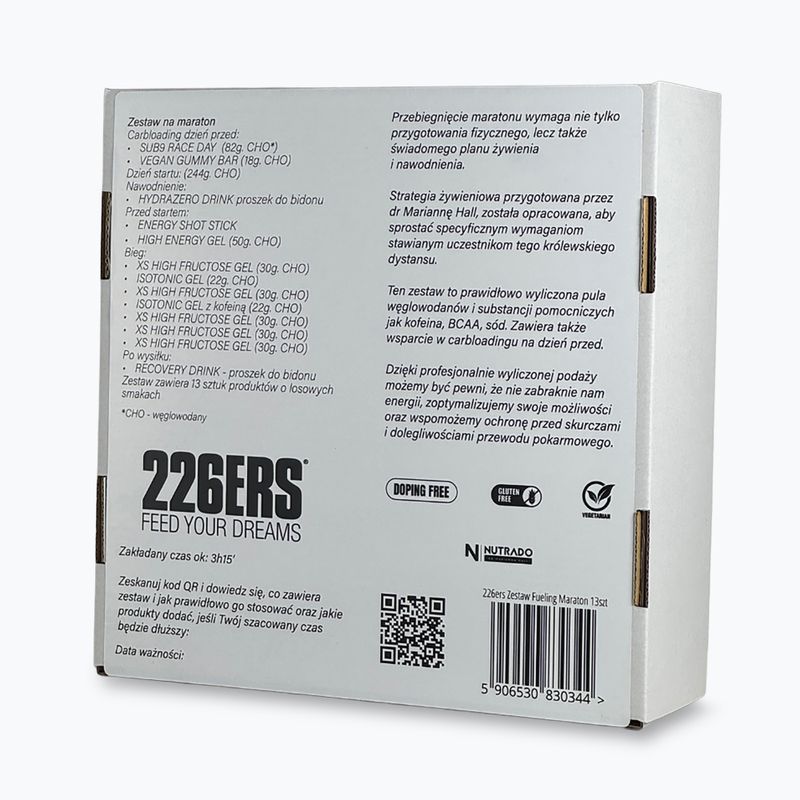 Set für korrektes Fueling 226ERS half marathon 13 pcs 2