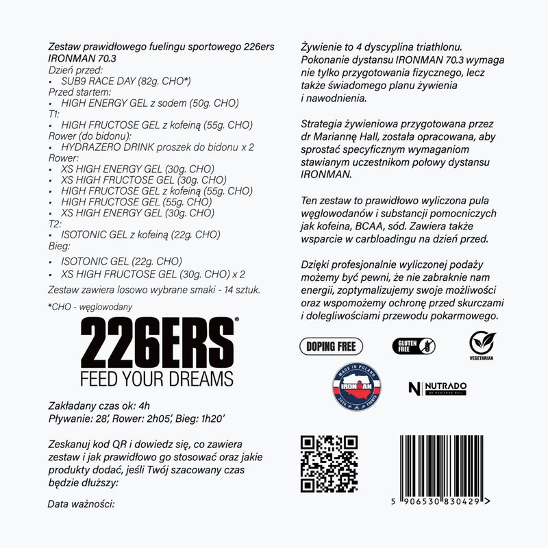 Sporternährungsset Pakiet 226ERS 1/2 Ironman 14 szt. mix 3