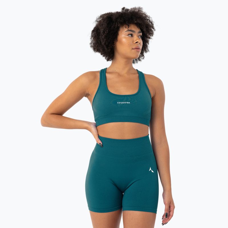 Carpatree Blaze Seamless tief ozeanblau Fitness-BH