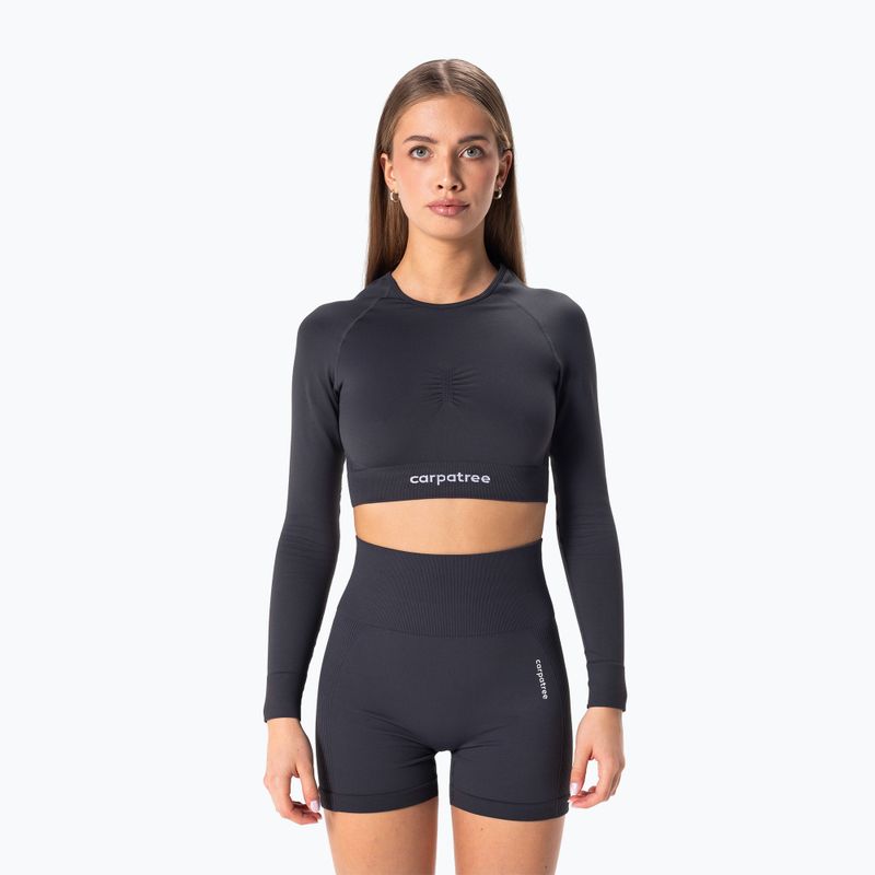 Damen Trainings-Langarmshirt Carpatree Allure Seamless titangrau