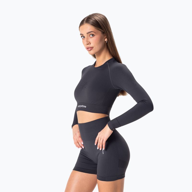 Damen Trainings-Langarmshirt Carpatree Allure Seamless titangrau 2