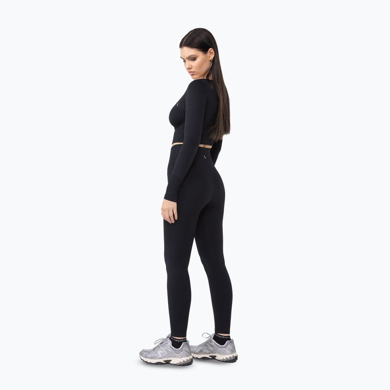 Damen-Workout-Leggings Carpatree Dopamine Buzz Seamless obsidian schwarz 5