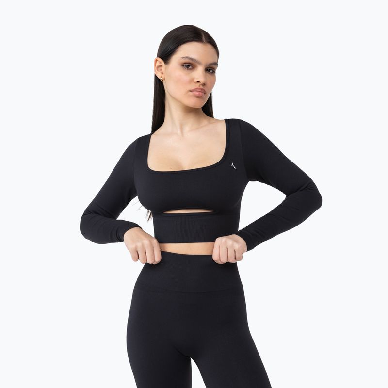 Damen-Workout-Leggings Carpatree Dopamine Buzz Seamless obsidian schwarz 7