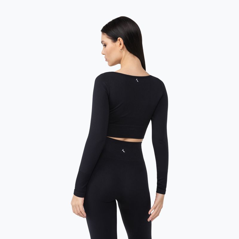 Damen Training Longsleeve Carpatree Dopamine Buzz Seamless obsidian schwarz 3