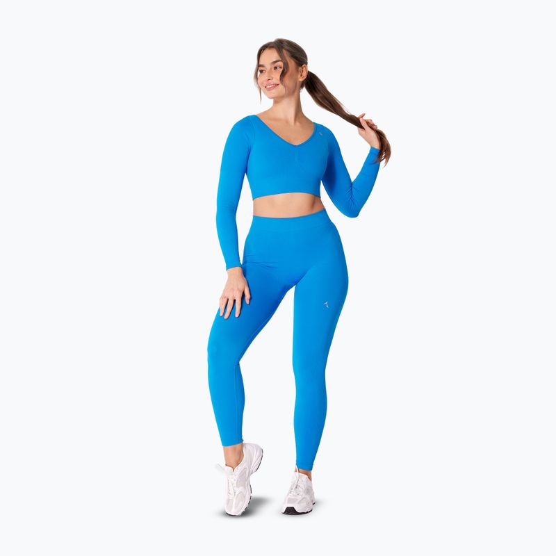 Damen-Trainingslangarmshirt Carpatree Eris Seamless electric blue 2
