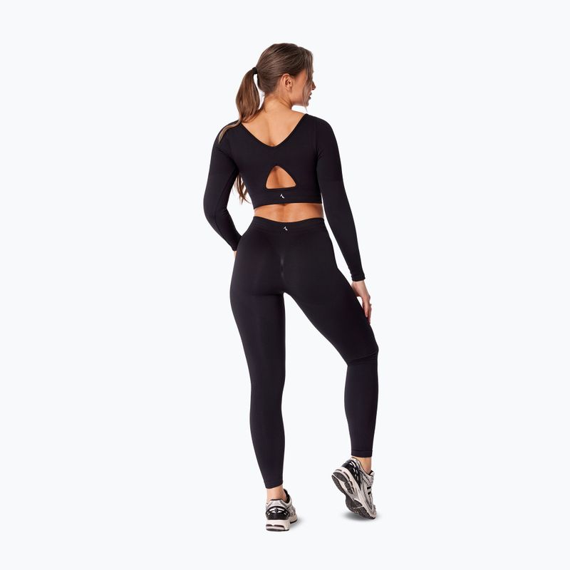 Damen-Trainingslangarmshirt Carpatree Eris Seamless orchid black 4