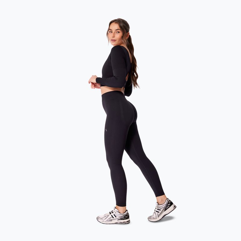 Damen-Trainingslangarmshirt Carpatree Eris Seamless orchid black 5