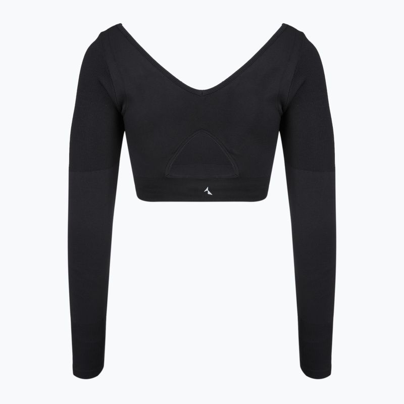Damen-Trainingslangarmshirt Carpatree Eris Seamless orchid black 2