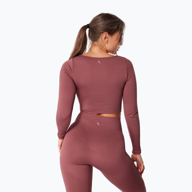 Damen-Trainingslangarmshirt Carpatree Dopamine Buzz Seamless rose/brown 2