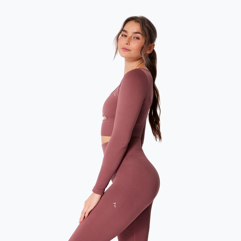 Damen-Trainingslangarmshirt Carpatree Dopamine Buzz Seamless rose/brown 3
