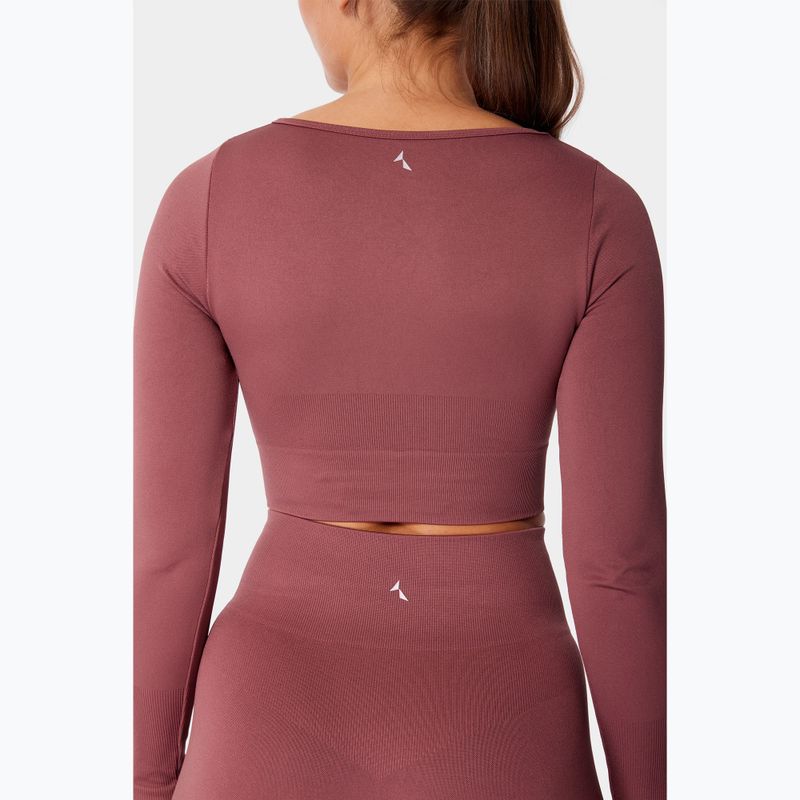 Damen-Trainingslangarmshirt Carpatree Dopamine Buzz Seamless rose/brown 5